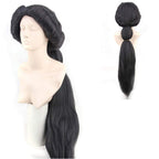 Arabian Nights Aladdin Jasmine Princess Long Black Wigs Halloween Wig - Azufun