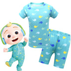 Kids CocoMelon Homewear Sets T-Shirt Shorts Two Pieces Suits