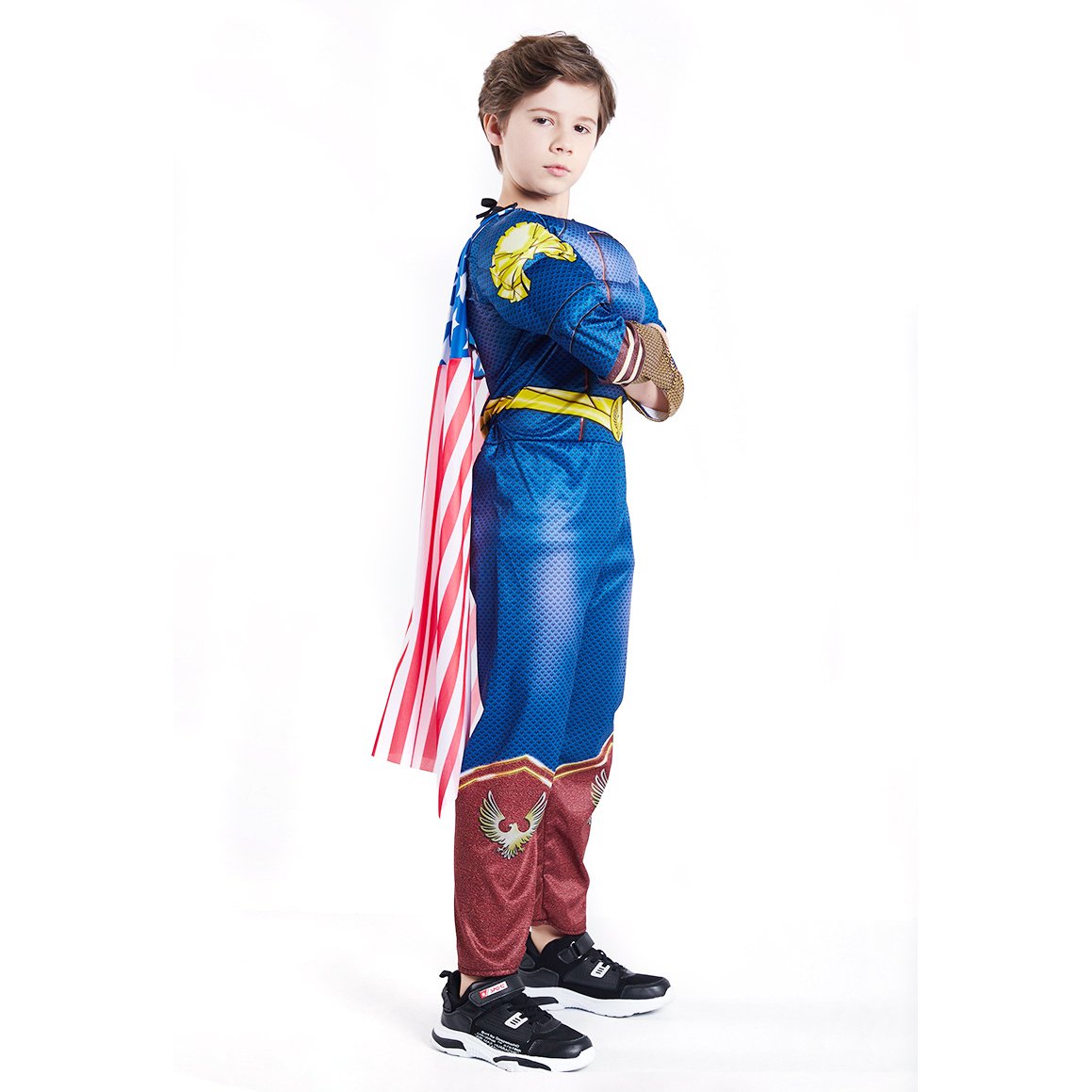 Kids The boys homelander costume cosplay set jumpsuit - Azufun
