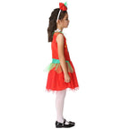 Red Shopkins Strawberry Dress Girls Costume Halloween Children's Day