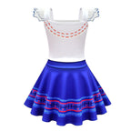 Encanto Luisa Dress for Girls Fantastic Summer Ballet Dress with Bag