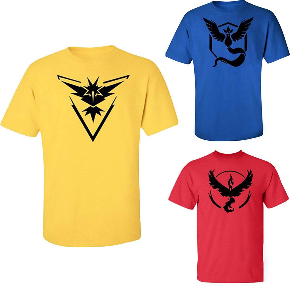 Pokemon Go Team Valor Team Mystic Team Instinct Pokeball T Shirt - Azufun