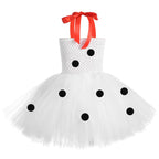 Kids Girls Dalmatian Costume Tutu Dress Set Halloween Animals Dress up
