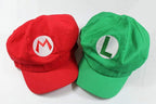 Super Mario Bros Anime Red Green Halloween Cosplay Cap