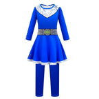 Zombies 3 Blue Cosplay dress Jumpsuit Costume Bodysuit Outfits for kids - Azufun