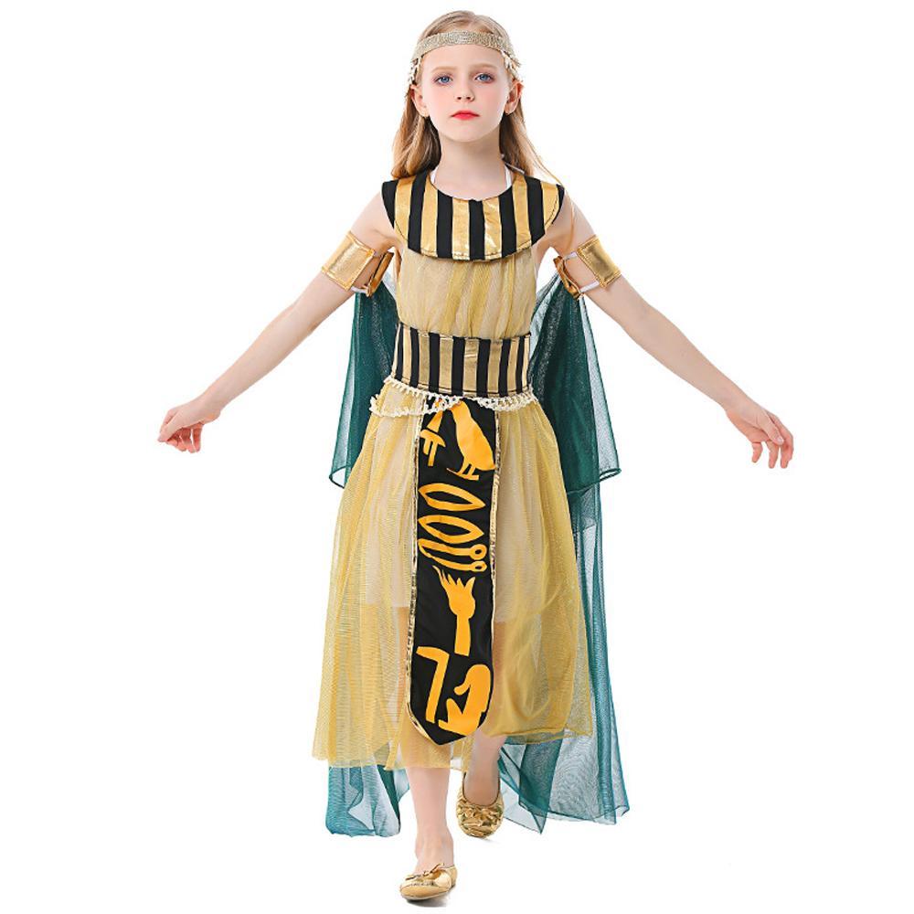 egyptian pharaoh Cosplay Stage drama performance dance Halloween Costumes for kids - Azufun