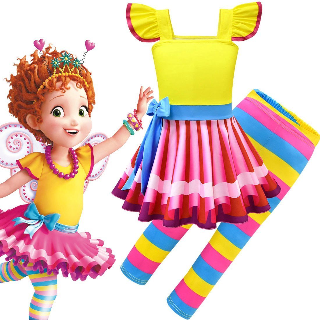 Fancy Nancy Sleeveless Cosplay Dress for Kids - Azufun