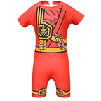 Children's play with wate new conjoined cosplay Boy phantom sets ninja kids ninjago costume Swim suit - Azufun