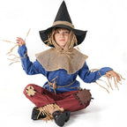Kids The Adventures of King Oz scarecrow suit halloween Costumes for Child - Azufun