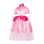 Adult Women Princess Peach Cosplay Costume Mesh Dress Outfits Halloween Carnival Suit - Azufun