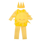 Kids Sun Cosplay Costume Funny Yellow Jumpsuit  Halloween Party Romper for Child