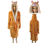 Adult Kids Tiger Bathrobe Animal Kigurumi Onesies Pajamas - Azufun