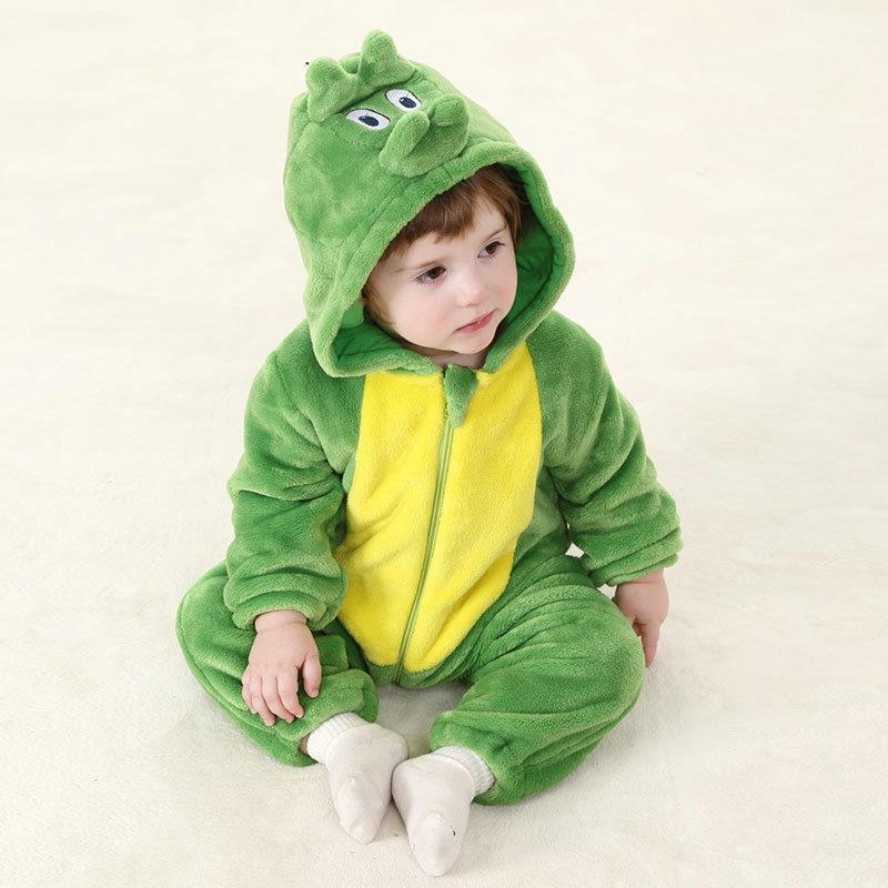 Green Dinosaur Baby Infant Toddler Animal Onesie Costume - Azufun