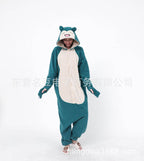 Smiling Snorlax onesie kigurumi pajamas for Adult - Azufun