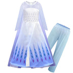 Elsa Show Yourself into the Unknow White Dress Frozen 2 For Toddler Girls - Azufun