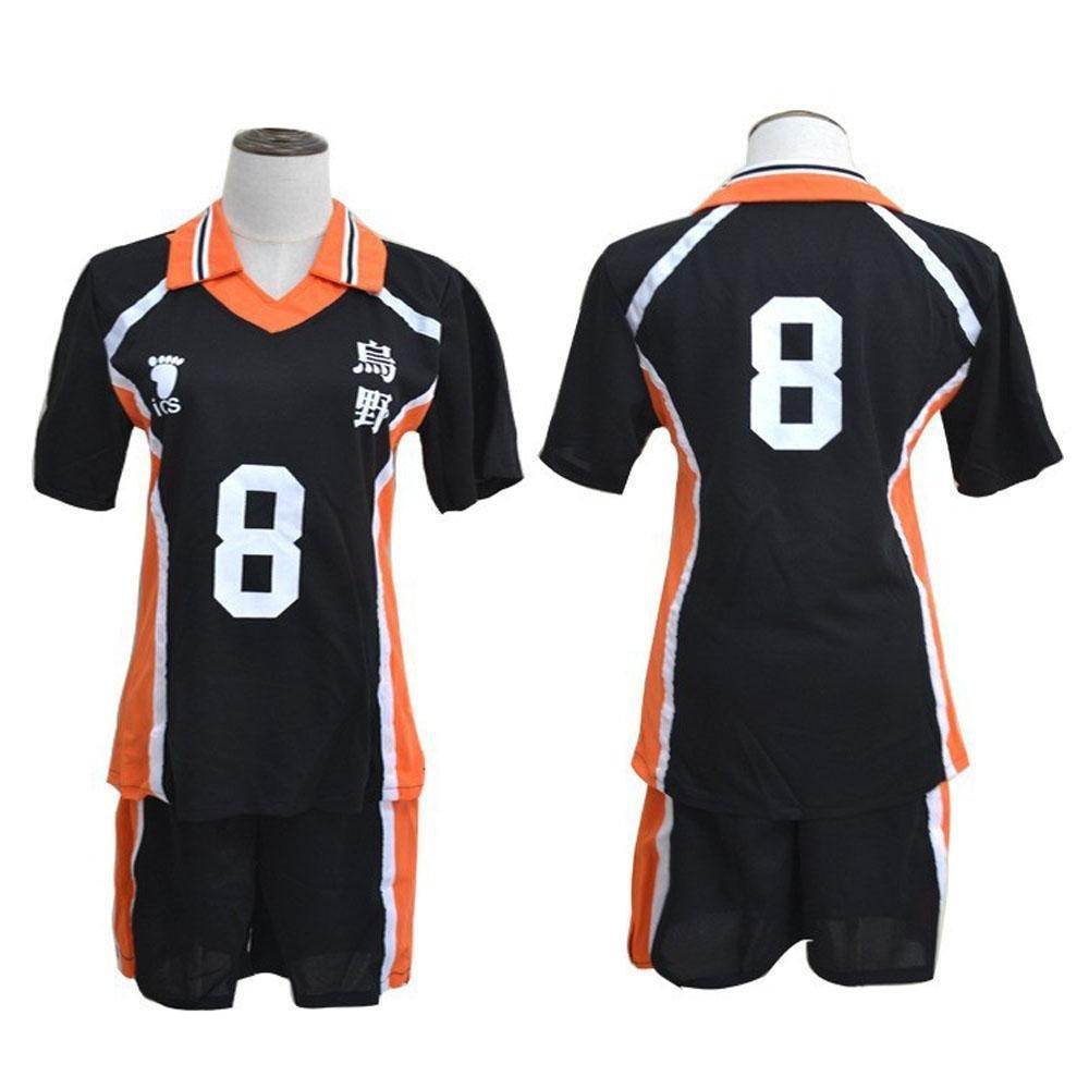 Karasuno Uniforms Anime Haikyu!! Cosplay Costumes Carnival Party Full Set - Azufun