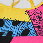 kids girl Sally Costume Party Dress The Nightmare Before Christmas Cosplay Halloween - Azufun