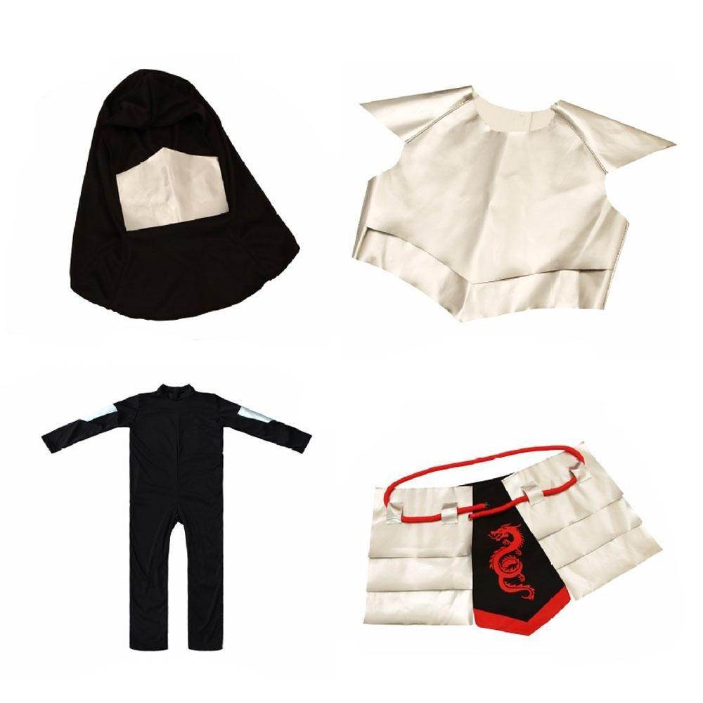 Kids Japanese Ninja Costume Halloween Performance Outfit - Azufun