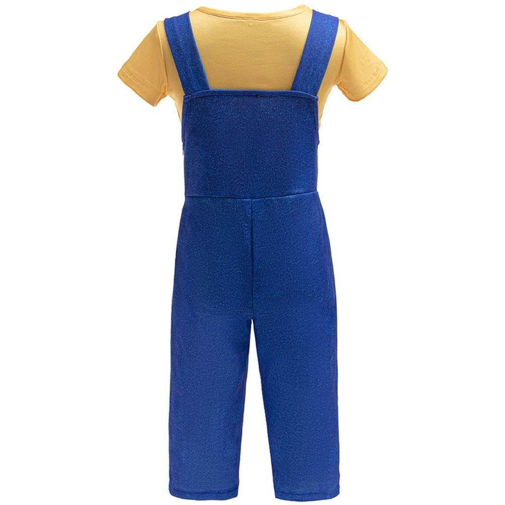 Kids Minions Cosplay Costume Boys' Suspender Outfit for Halloween Parties - Azufun