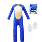 BuyKids Sonic The Hedgehog Sonic Cosplay Zentai Suit Costume Children Jumpsuit Bodysuit Outfits Now Cheaper With 3 - 5 Days Ship - PajamasBuy