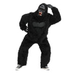 King Kong Chimpanzee Animal Adult Jumpsuit Cosplay Costume Carnival - Azufun