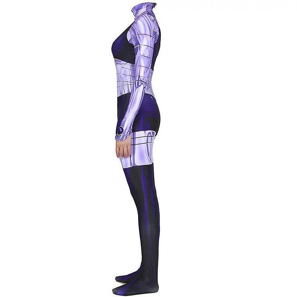 Komand'r Blackfire Costume Jumpsuit Bodysuit Titans Cosplay Halloween - Azufun