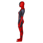 Lady and Men Kids Deadpool 3 Bodysuit Costume 2024 Deadpool Wolverine Red With Mask - Azufun