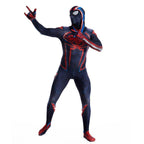 Miles Morales Spider Man 2099 Costume Ultimate Cosplay PS5 Jumpsuit for Kids and Adults - Azufun