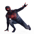 Miles Morales Spider Man PS5 Cosplay Suit Ultimate Costume for Kids and Adults - Azufun