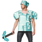 BuyMinecraft Steve Pixel Square Prop Costume Now Cheaper With 3 - 5 Days Ship - PajamasBuy