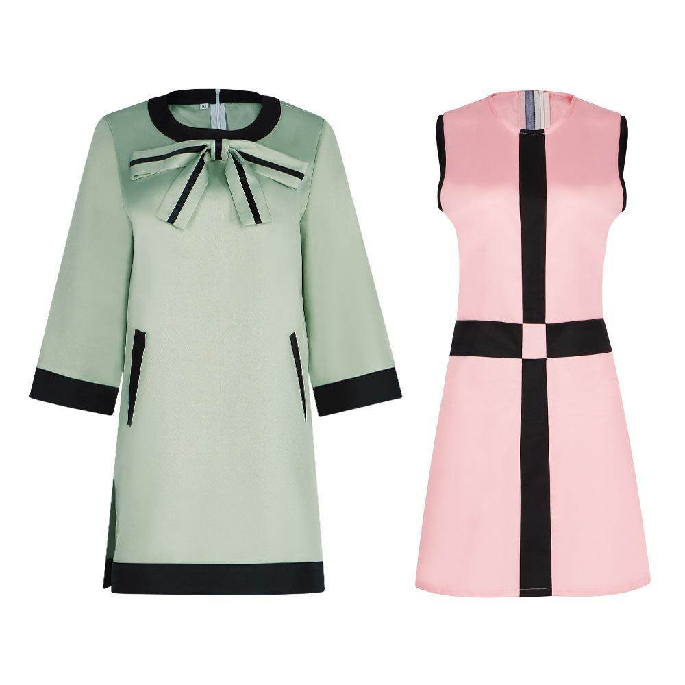 Movie The Queen's Gambit The same Beth Harmon dress cosplay for stage - Azufun