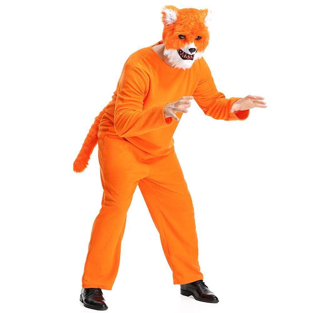 Mr. Sly Fox Animal Adult Jumpsuit Cosplay Costume Carnival - Azufun