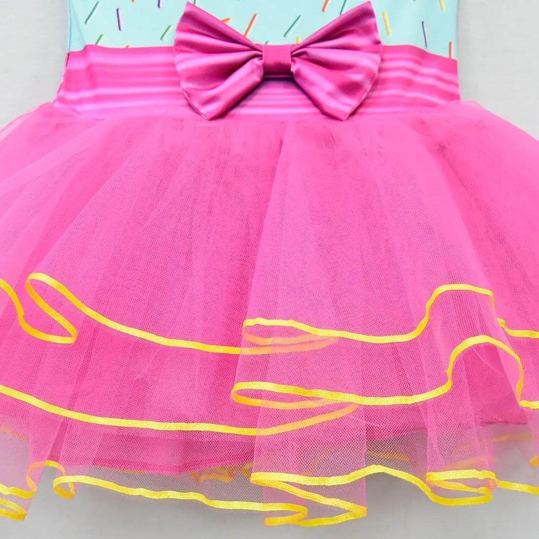 nancy Tutu Dress pink Princess Girls Birthday Party Dress Children fancy nancy Kids Unicorn Costume - Azufun