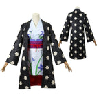 One Piece Nico Robin Costumes Japanese Anime Kimono Robe Fancy cosplay - Azufun