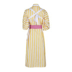 One Piece Wano Country Sanji Yellow striped kimono Costume Party Carnival Cosplay Full Set - Azufun