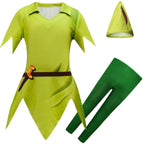Peter Pan Shorts Suit Halloween Outfits Cosplay Costume For Kids - Azufun