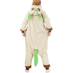 Pokemon Leafeon Kigurumi Onesies Costume Cozy Cartoon Fleece Pajamas - Azufun