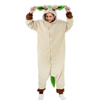 Pokemon Leafeon Kigurumi Onesies Costume Cozy Cartoon Fleece Pajamas - Azufun