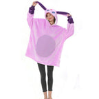 Pokemon Sylveon Keep Warm Costume Cartoon Hoodie Lazy TV Blanket - Azufun