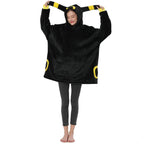Pok¨¦mon Umbreon Cartoon Keep Warm Costume Halloween Animal Lazy TV Blanket - Azufun