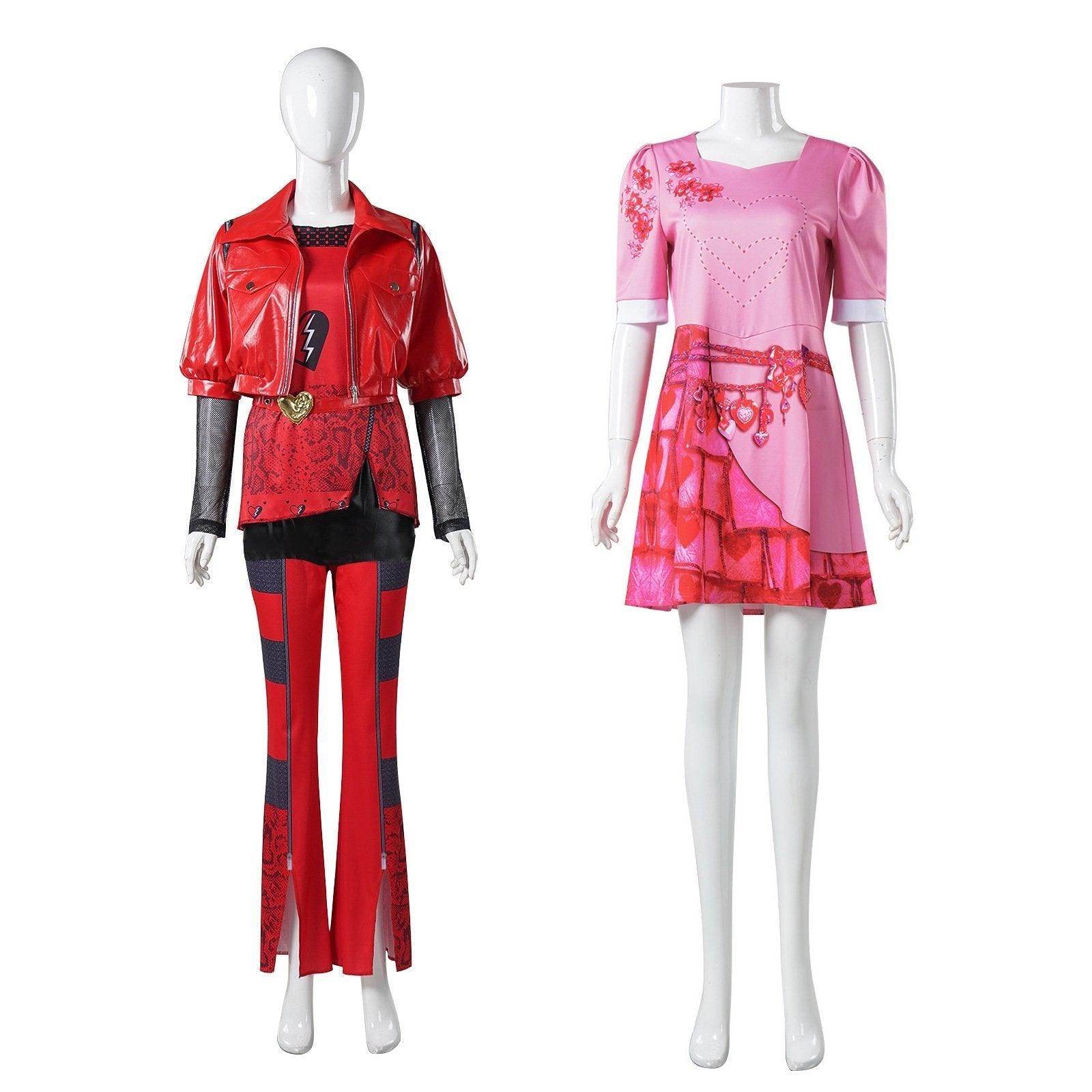 Red from Descendants 4 Queen Of Hearts Costume suit For Adult - Azufun