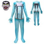 Skibidi Toilet Blue Jumpsuit Titan Tv man Cosplay Costume For Kids - Azufun