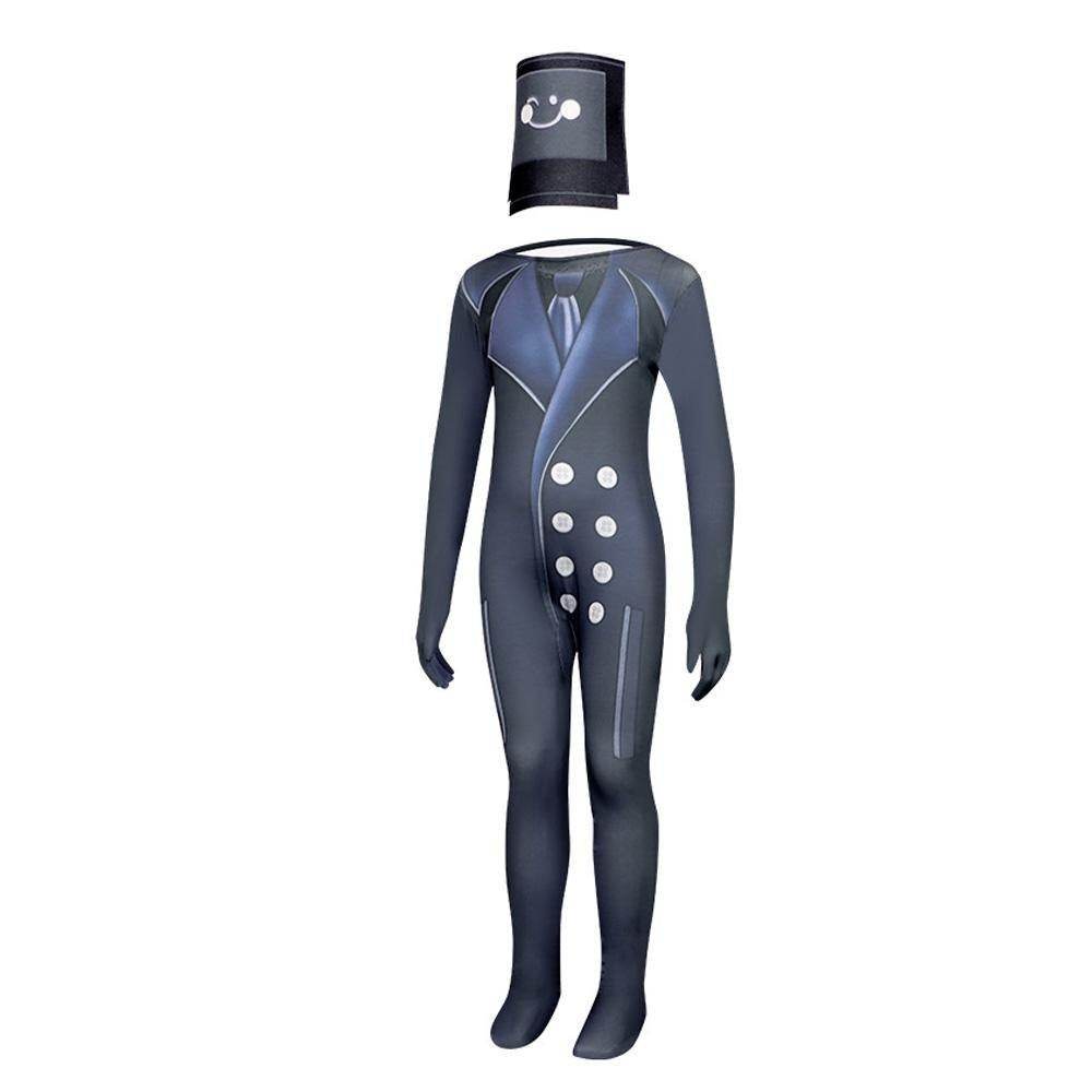 Skibidi Toilet Game Kids Cosplay Costume Jumpsuit Halloween Carnival Suit - Azufun