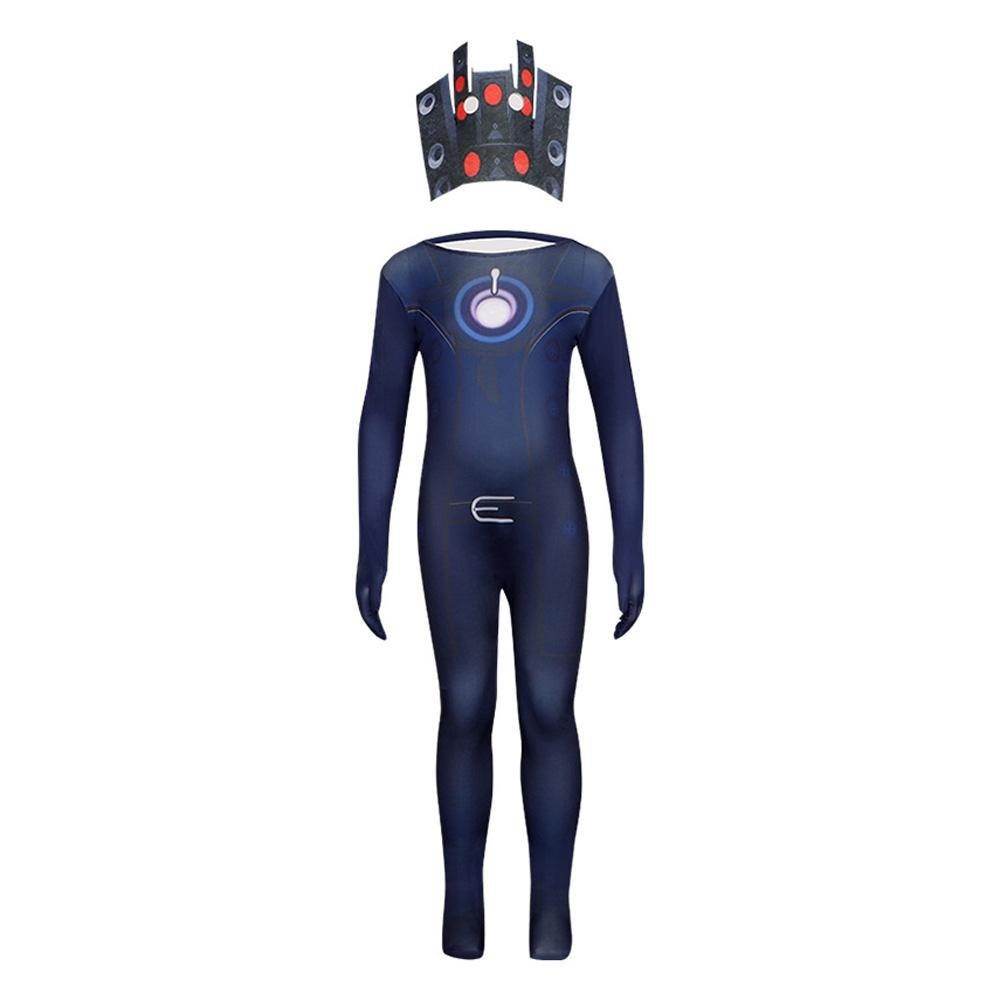 Skibidi Toilet Game Kids Cosplay Costume Jumpsuit Halloween Carnival Suit - Azufun