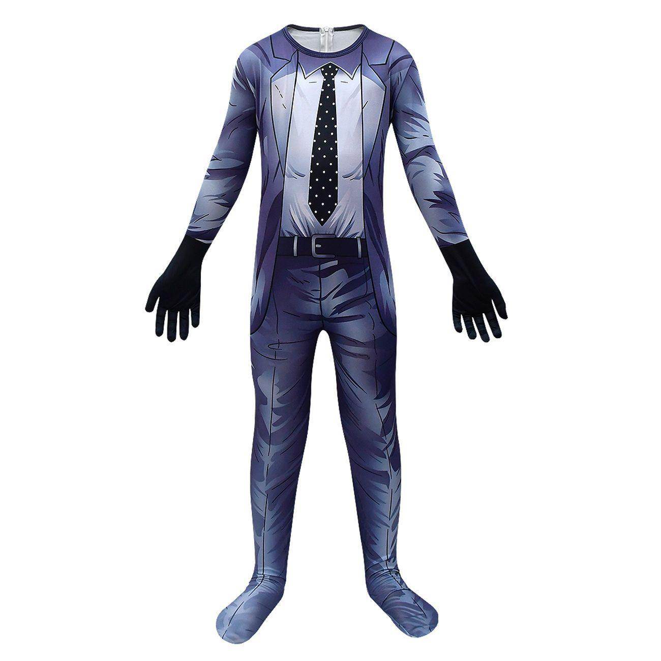 Skibidi Toilet Outfits Jumpsuit Mask Titan Tv man Cosplay Costume For Kids - Azufun