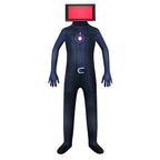 Skibidi Toilet Party Bodysuits Titan TV Jumpsuit Men Cosplay Costume For Kids Adult - Azufun