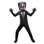 Skibidi Toilet Party Bodysuits Titan TV Jumpsuit Men Cosplay Costume For Kids Adult - Azufun