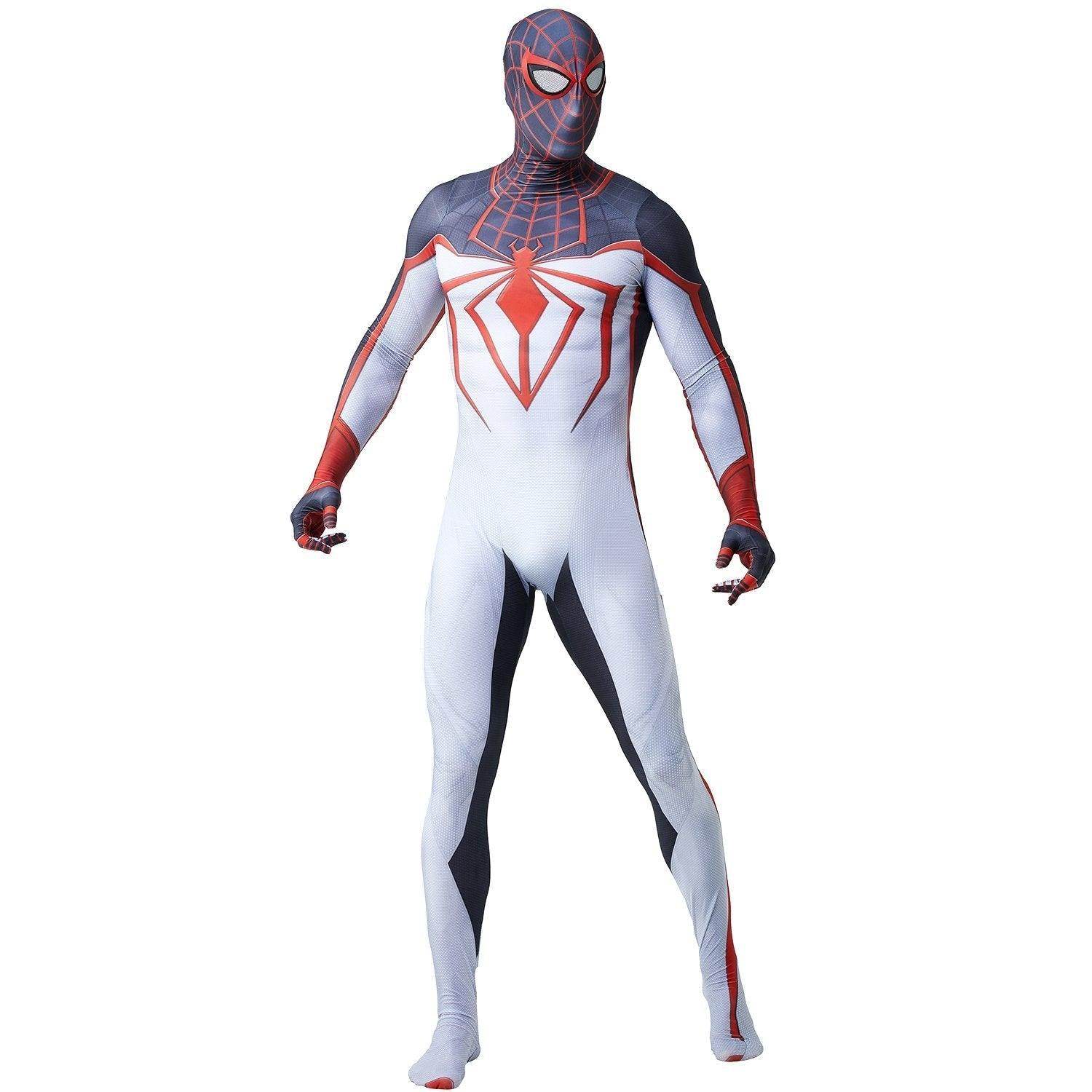 Spider-Man PS5 Game Miles Morales Tight Jumpsuit Costume for Adults and Kids - Azufun