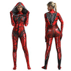 Spider-Man Venom Spider-Gwen Stacy Jumpsuit Lady Carnage Hooded Cosplay Costume Halloween - Azufun
