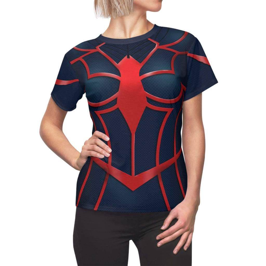 Spider-Woman Women's Short sleeve Shirt Madame Web Costume SuperHero Outfit - Azufun